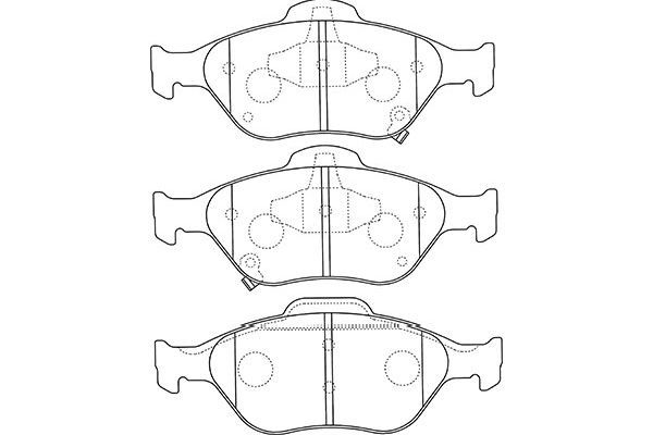 KAVO PARTS Bremžu uzliku kompl., Disku bremzes BP-9109